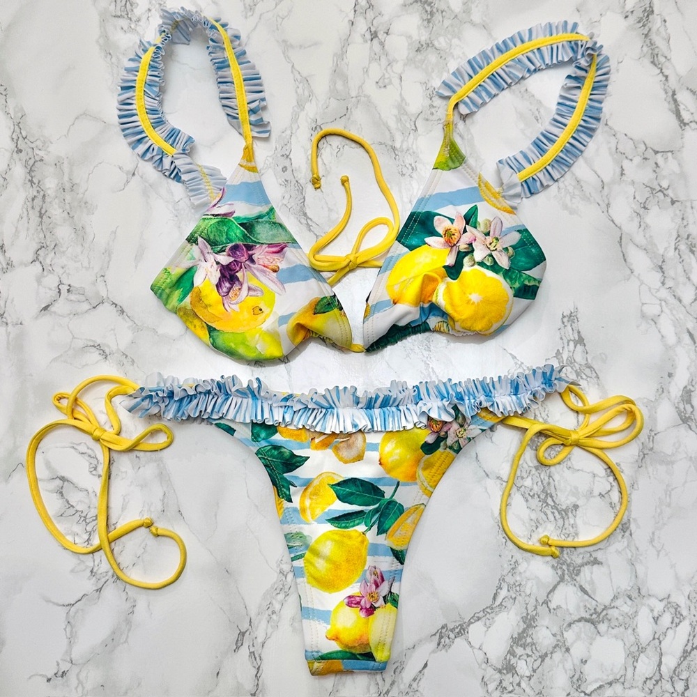 Fashion Nova Find Your Oasis Bikini Swimsuit L/XL NWT